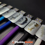 ChubbyCable? Personalized Name Cables ¨C Custom Text On Cable Heads