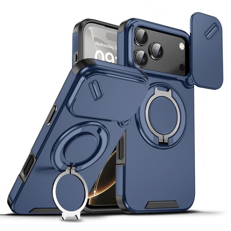 ChubbyArmor 2.0 - Military-Grade Shockproof Magnetic Case with Camera Slide & 360¡ã Kickstand Ring