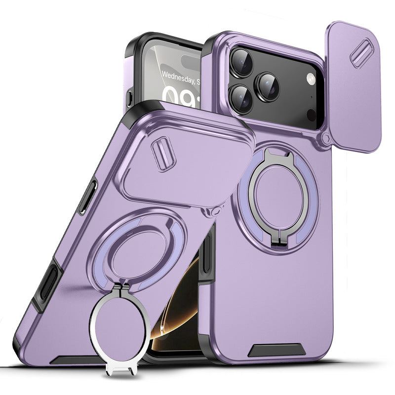 ChubbyArmor 2.0 - Military-Grade Shockproof Magnetic Case with Camera Slide & 360¡ã Kickstand Ring