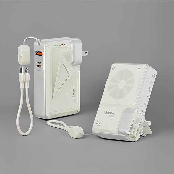 ChubbyPower Magnetic Power Bank ¨C 10,000mAh Power Bank with Wall Plug