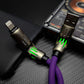 "GlowCharge Pro" 240W 4-in-1 Car Cable with Dynamic Lights