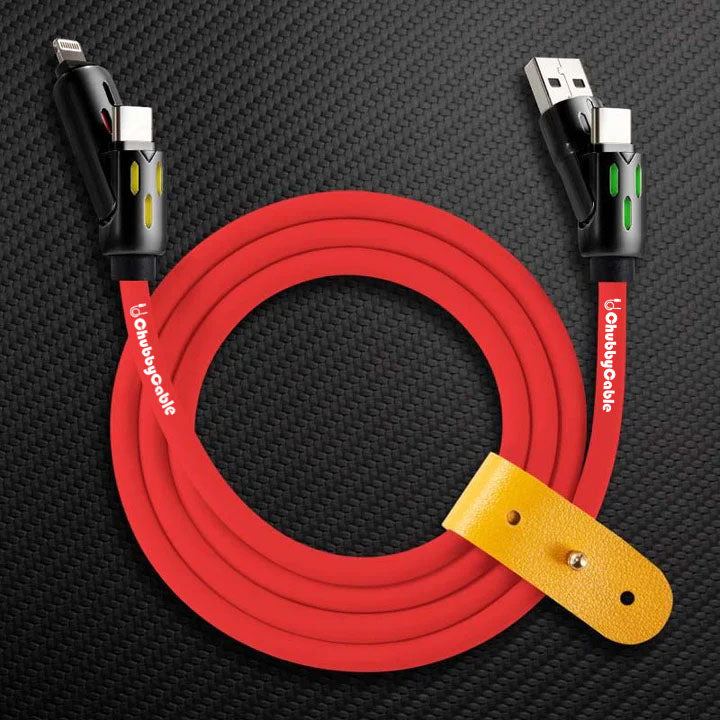 OmniChubby - 240W 4-in-1 Ultimate ChubbyCable With Dynamic Lights