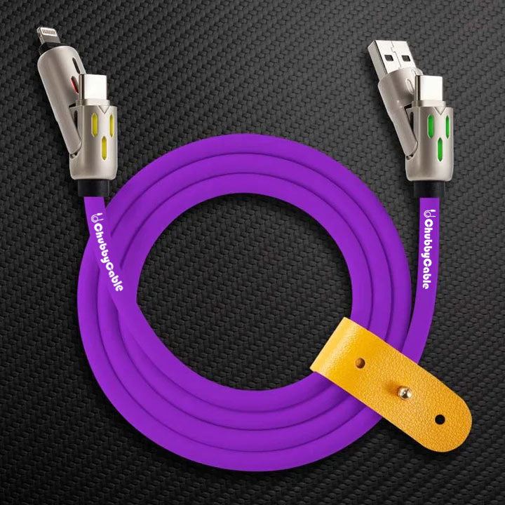 OmniChubby - 240W 4-in-1 Ultimate ChubbyCable With Dynamic Lights