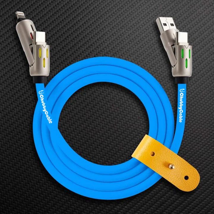 OmniChubby - 240W 4-in-1 Ultimate ChubbyCable With Dynamic Lights